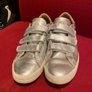 Fly London Silver Velcro Sneaker